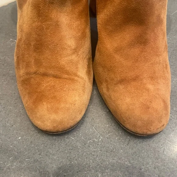 Aquazarra Brown Suede Ankle Booties Size 38.5 - Picture 4 of 13